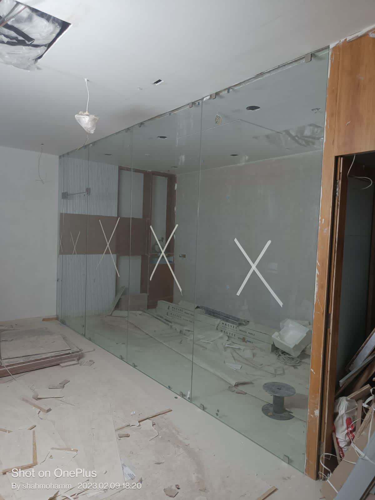 12mm toughen glass work