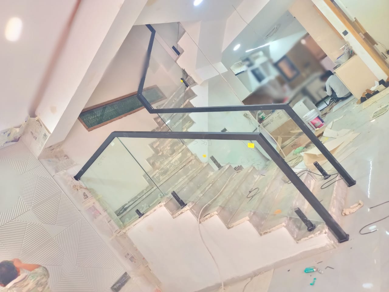 Aluminium Glass Reling Work