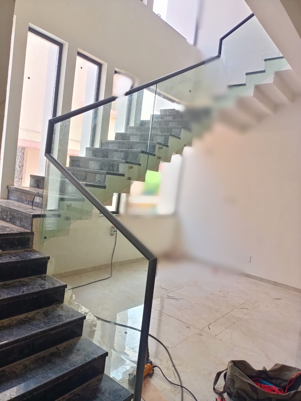 Aluminium Glass Reling Work