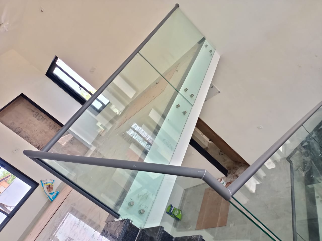 Aluminium Glass Reling Work