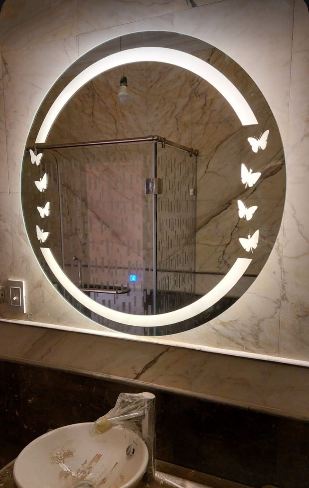 Led Glass Mirror Work