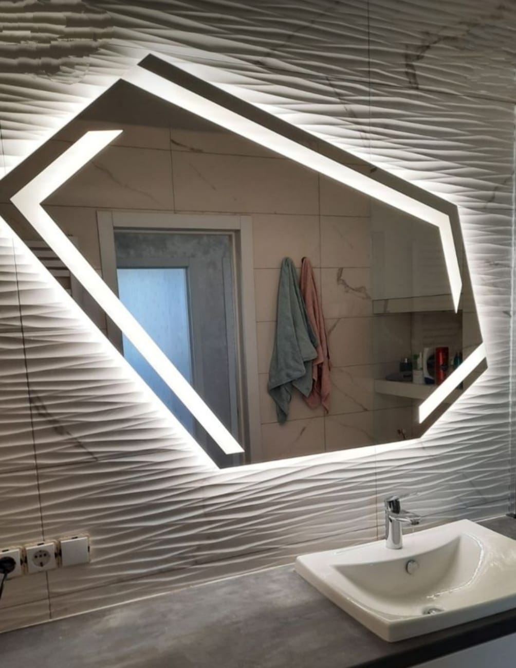 Led Glass Mirror Work