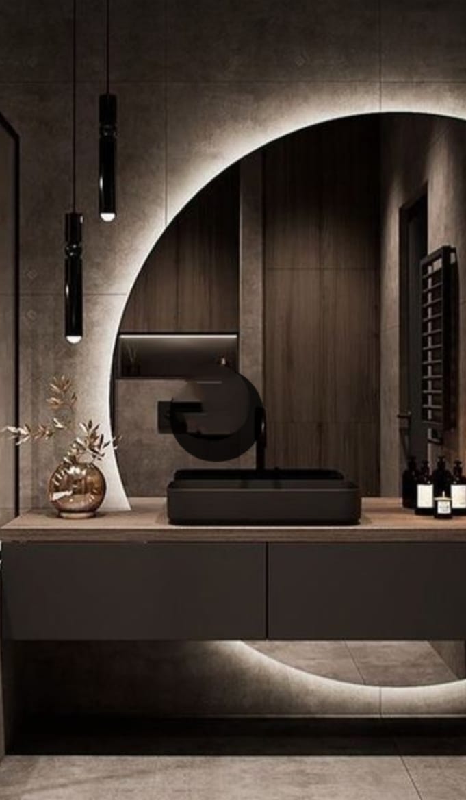 Led Glass Mirror Work